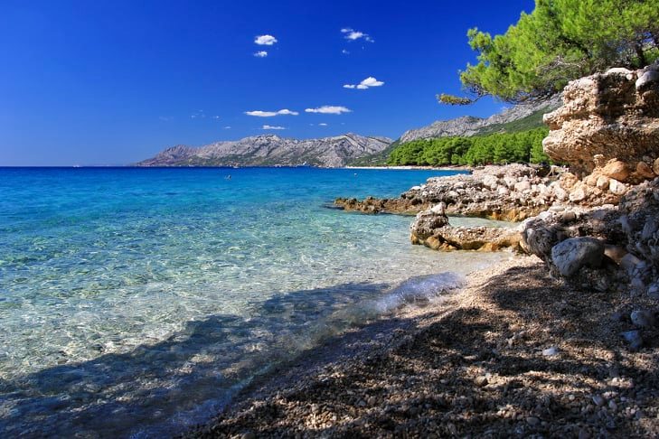 best beaches to avoid crowds on Makarska Riviera