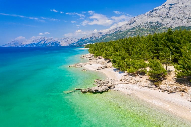best beaches to avoid crowds on Makarska riviera